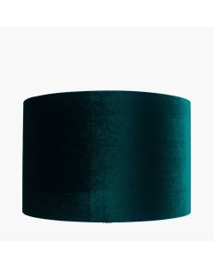 45cm Forest Green Velvet Cylinder Shade