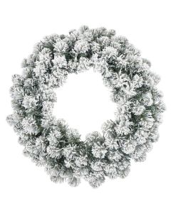 Decorative Collection 24" Artificial Snowy Wreath 