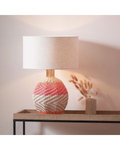 Brera Rattan Small Table Lamp Pimento
