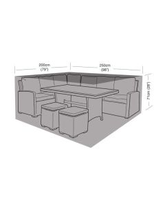 Small Casual Dining Set Weather Cover 250x200x71cm
