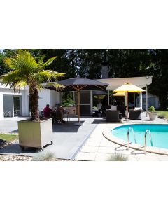 Tradewinds Classic Square Centre Pole Parasol 360x360cm. Choose from 8 Canopy Colours.