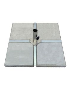 Tradewinds Parasol Base (X Frame) 115kg with 58mm Base Plate. Comes with 4 Slabs. Total size: 85x85cm