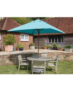 Tradewinds Classic Square Centre Pole Parasol 220x220cm. Choose from 8 Canopy Colours.