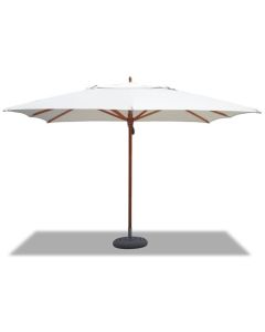 Tradewinds Classic Rectangular Centre Pole Parasol 200x300cm. Ecru Canopy.