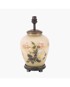 Classic Rose Small Glass Table Lamp Base