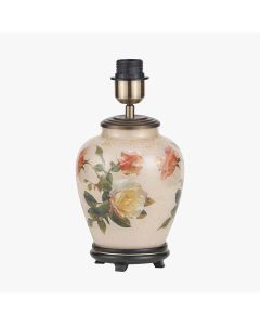 Classic Rose Small Glass Table Lamp Base