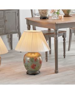 Coral Peony Large Glass Table Lamp Base