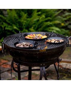 Kadai Set of 3 Skillets & Handle