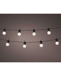 Party Lights 20 Warm White LED.  Clear Bulb. Multi Function