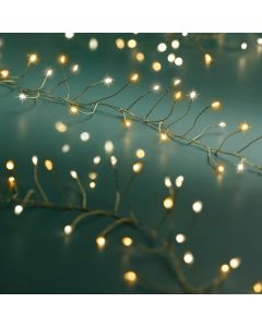 480 LED Outdoor Micro Wire Compact Lights Warm White and Classic Warm White with 8 Functions