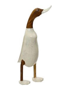 White Painted Wood Duck 38cmH