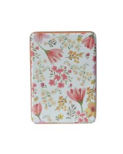 Set of 3 Floral Decorated Storage Tins