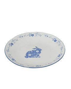 2 x Porcelain Breakfast Plates with Bunny and Flowers
