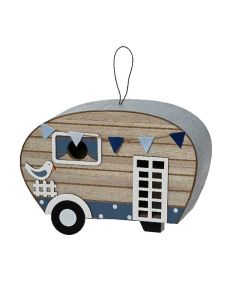 Caravan Birdhouse with Seagull