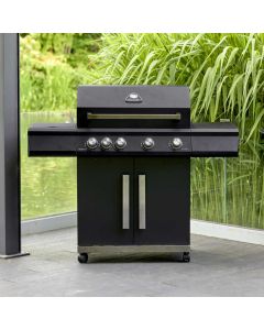 Grillstream Stealth 4 Burner Gas and Charcoal BBQ with Side Burner