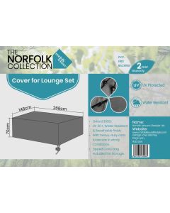 Lounge Sofa Set Weather Cover - L268cm x W148cm x H70cm
