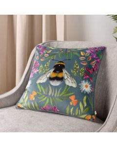 House of Bloom Zinnia Bee Cushion