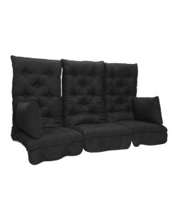 Standard 3 Seat Swing Cushion Set - Black