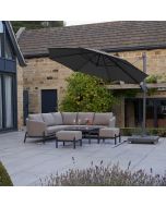 Platinum Voyager T1 Cantilever Parasol 300cm Round.  Anthracite Canopy 