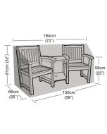 Companion Seat Weather Cover 184/150x66x81cm 