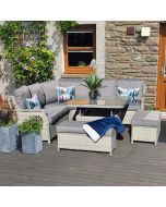 Levante Corner Lounge Set with Adjustable Table