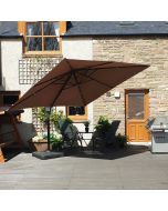 Barbados Cantilever Parasol - 250x250cm Square Taupe