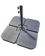 Set of 4 Sand Fillable Cantilever Parasol Base Weights