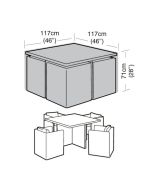 4 Seater Small Cube Set Weather Cover 117x117x71cm 